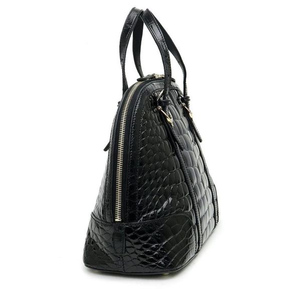 Gucci Crocodile Leather Handbag Black - Picture 4 of 13